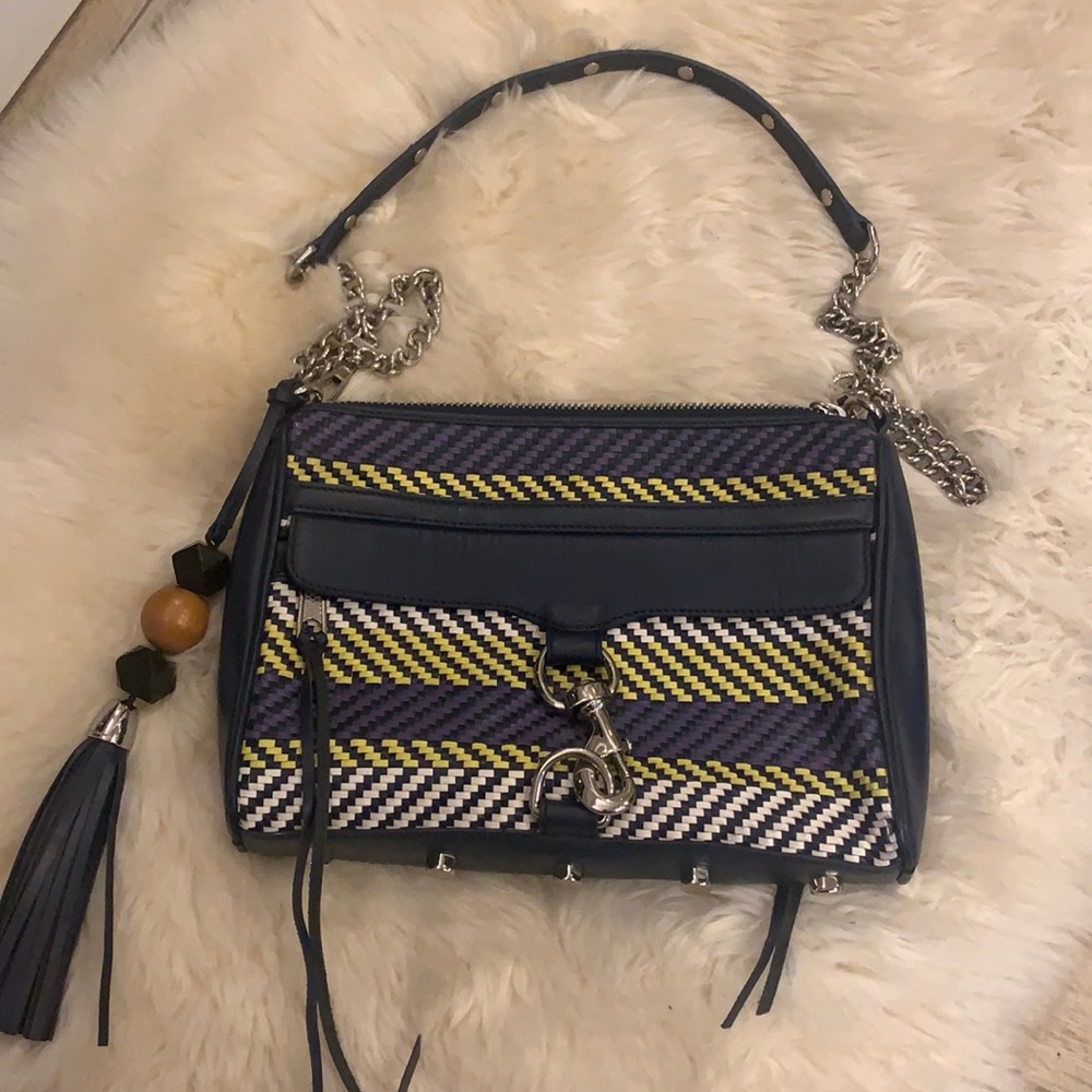 Rebecca Minkoff Leather Braided Crossbody Bag